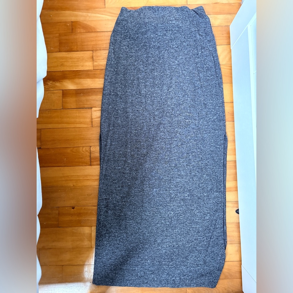 Babaton Charcoal Light knit Pencil Skirt